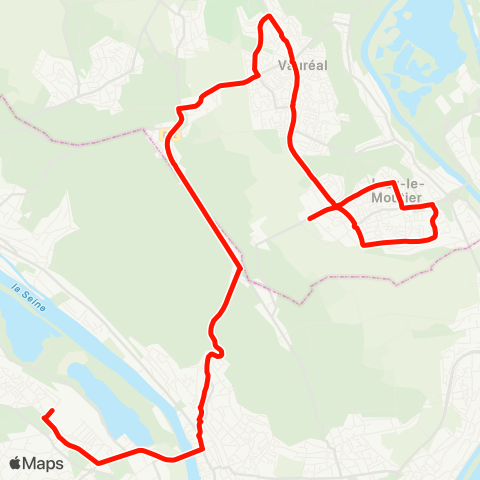 Île-de-France Mobilités Notre-Dame Chemin Vert <> Gabriel Faure map