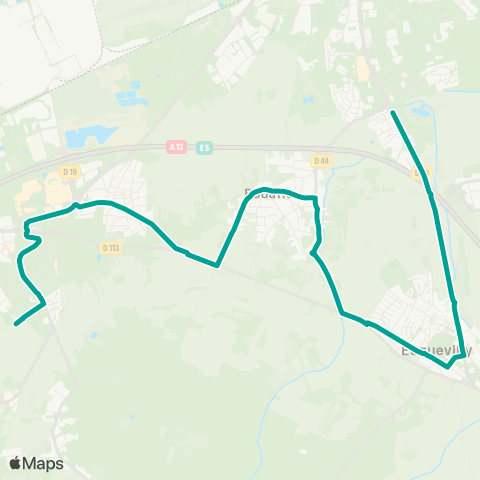 Île-de-France Mobilités Lycée François Villon / Quai 4 <> Mairie map