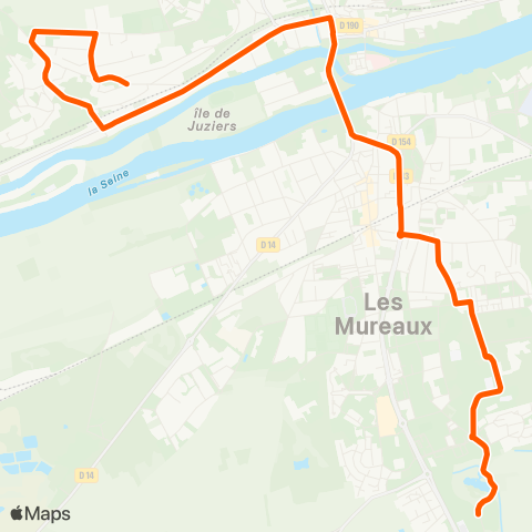 Île-de-France Mobilités Lycée François Villon / Quai 4 <> Mairie map