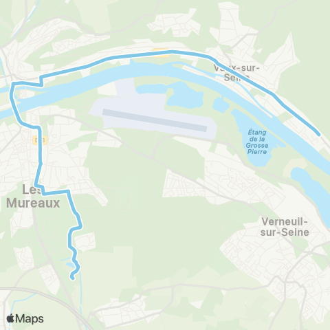 Île-de-France Mobilités Lycée François Villon / Quai 4 <> Port Maron map