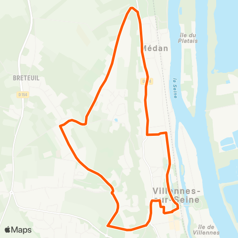 Île-de-France Mobilités Gare de Villennes-s/-Seine <> Gare de Villennes-s/-Seine map