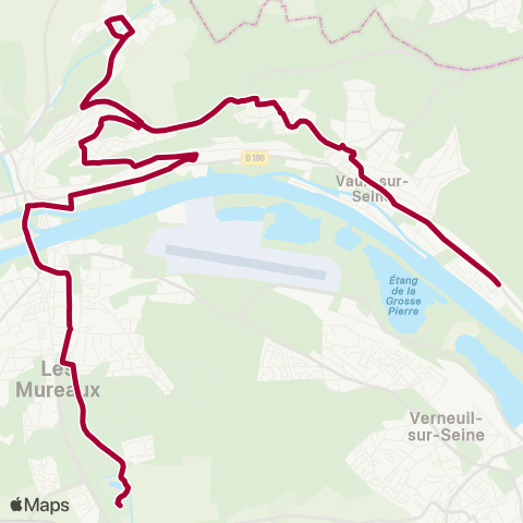 Île-de-France Mobilités Lycée François Villon / Quai 3 <> Mairie map