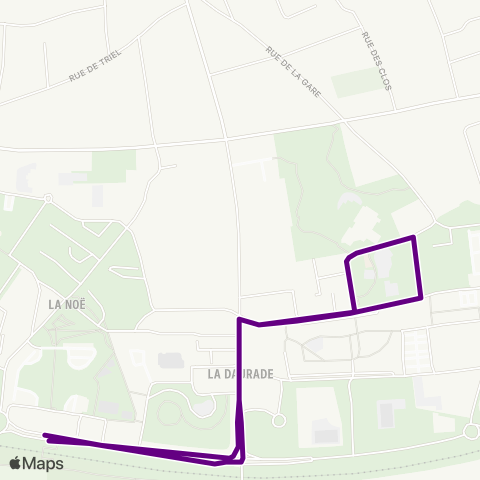 Île-de-France Mobilités Gare de Chanteloup-les-Vignes <> Gare de Chanteloup-les-Vignes map