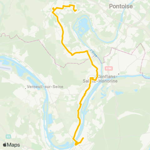 Île-de-France Mobilités Stellantis <> Martelet map