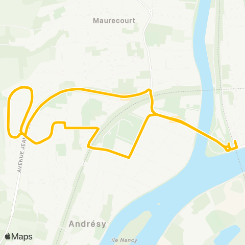Île-de-France Mobilités Gare de Conflans Fin d'Oise / Quai A3 <> Gare de Conflans Fin d'Oise map