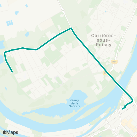 Île-de-France Mobilités Gare rout. N. (B3) <> Les Oiseaux / Parc du Peuple de l'Herbe map