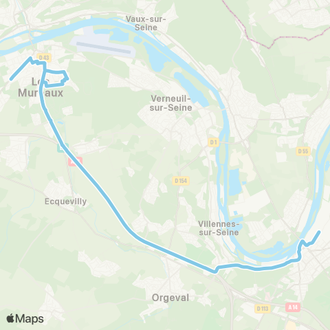 Île-de-France Mobilités Les Bosquets <> Stellantis map