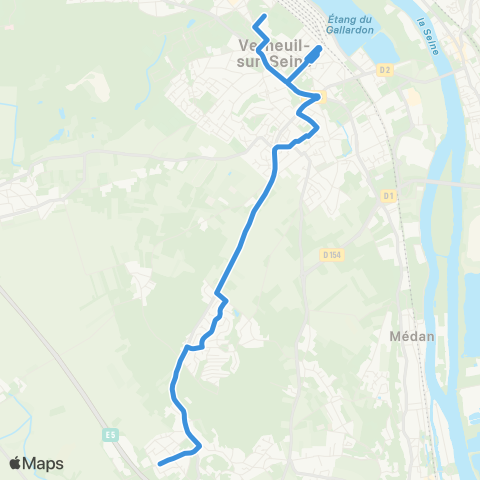 Île-de-France Mobilités Gare de Vernouillet-Verneuil (3b) <> Épinettes map