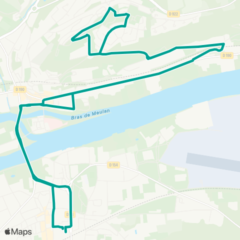 Île-de-France Mobilités Gare des Mureaux (A1) <> Gare des Mureaux (D3) map
