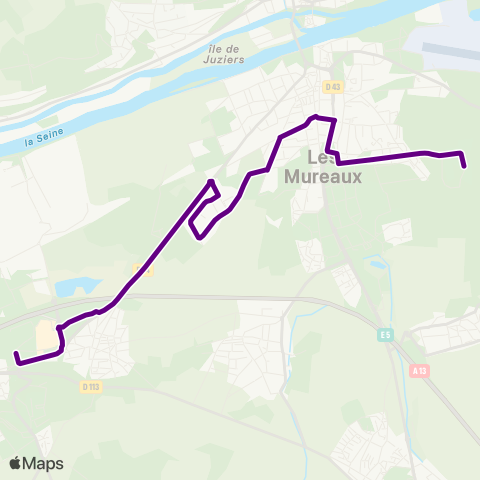 Île-de-France Mobilités Fam de Bécheville <> Family Village Shopping map