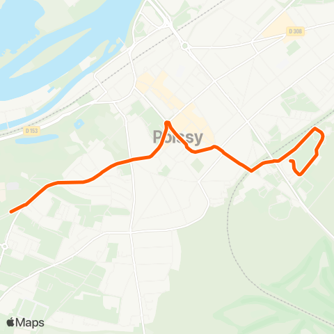 Île-de-France Mobilités Lycée le Corbusier <> La Bruyère map