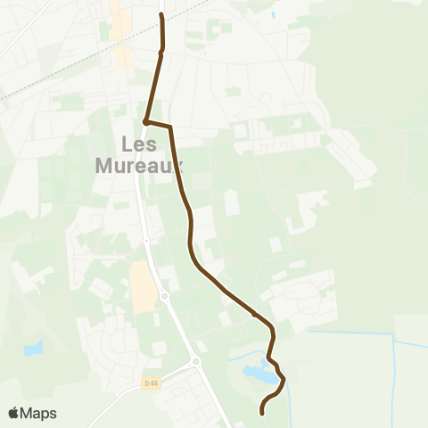 Île-de-France Mobilités Lycée François Villon / Quai 1 <> Gare des Mureaux (D3) map