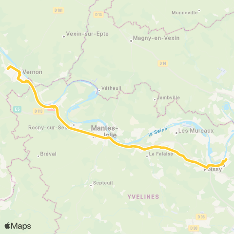 Île-de-France Mobilités Tourelles <> Stellantis map