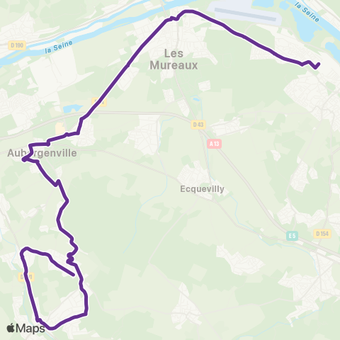 Île-de-France Mobilités Notre-Dame Chemin Vert <> Les Grands Prés map
