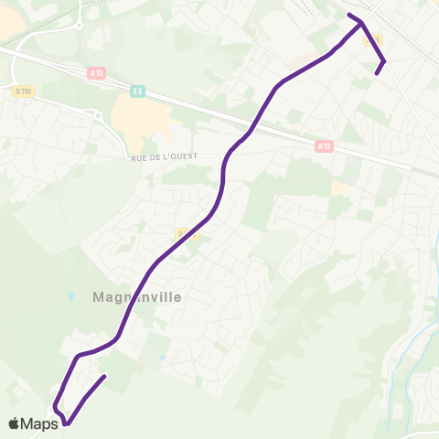 Île-de-France Mobilités Lycée St-Exupéry <> Lycée Léopold Sédar Senghor map