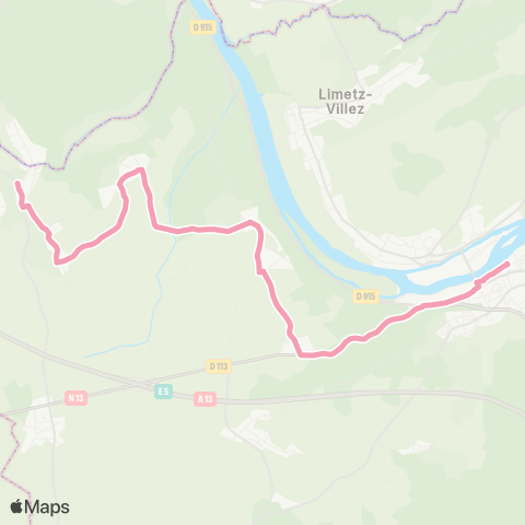 Île-de-France Mobilités Bonnières-s/-Seine Gare rout. / Quai 7 <> Église map