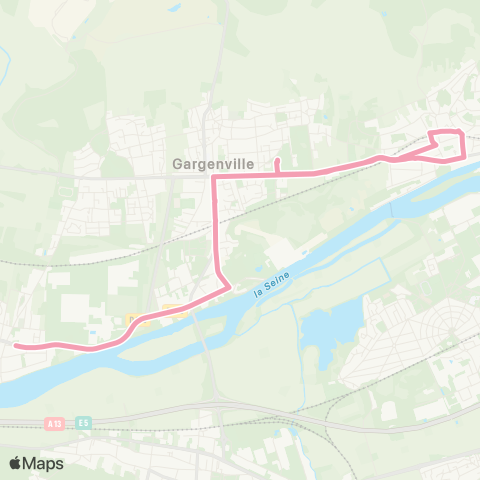 Île-de-France Mobilités Collège Albert Camus <> Petite Auberge map