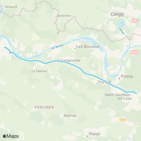 Île-de-France Mobilités Rép. <> Gare rout. Mantes-la-Ville / Quai 30 map
