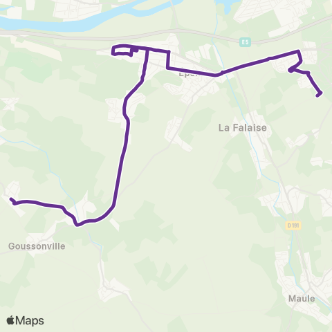 Île-de-France Mobilités Gare d'Epône Mézières <> Église map