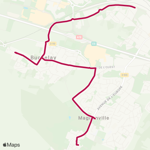 Île-de-France Mobilités Lycée Léopold Sédar Senghor <> Uni map