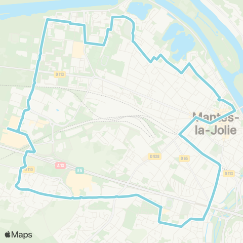 Île-de-France Mobilités Plaisances <> Plaisances Dépose map