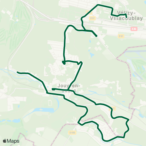 Île-de-France Mobilités Mairie - Tarron <> Trois Canards map