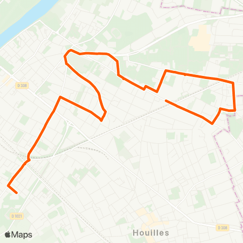 Île-de-France Mobilités Lycée Évariste Galois - Collège Colette <> Boul. de Bezons map