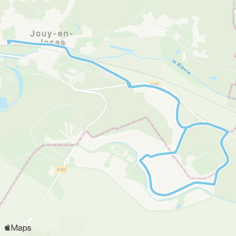 Île-de-France Mobilités Gare de Jouy-en-Josas <> Gare de Jouy-en-Josas map