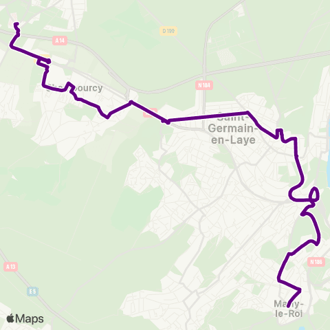 Île-de-France Mobilités Hôpital <> Mairie map