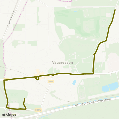 Île-de-France Mobilités Collège Yves du Manoir <> Victor Duret map