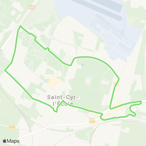 Île-de-France Mobilités Gare de St-Cyr-l'École <> Gare de St-Cyr-l'École map