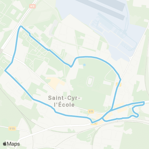 Île-de-France Mobilités Gare de St-Cyr-l'École <> Gare de St-Cyr-l'École map