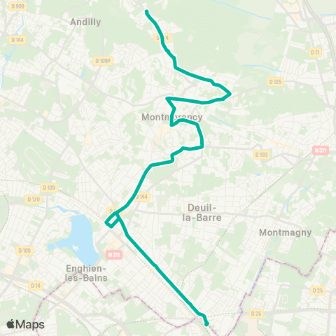 Île-de-France Mobilités Gare d'Épinay - Villetaneuse <> La Chênée map