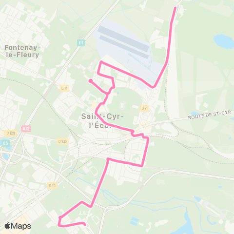 Île-de-France Mobilités Droits de l'Homme <> Ferme de Gally map
