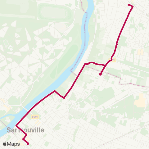 Île-de-France Mobilités Gare de Cormeilles-en-Parisis <> Gare de Sartrouville map