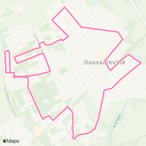 Île-de-France Mobilités Gare de Goussainville <> Gare de Goussainville map