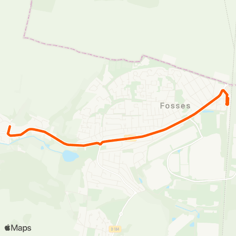 Île-de-France Mobilités Mairie Annexe <> Gare de Survilliers - Fossés map