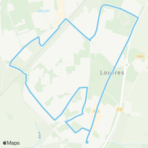 Île-de-France Mobilités Gare de Louvres <> Gare de Louvres map