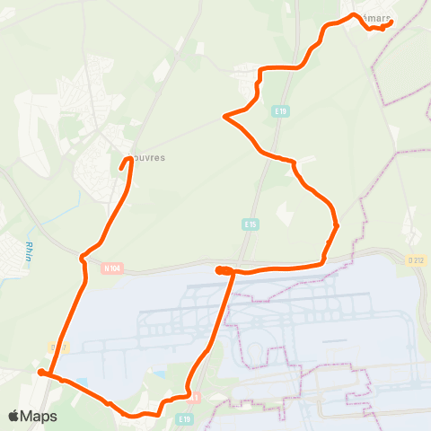 Île-de-France Mobilités Collège François Mauriac <> Les Mitelles map