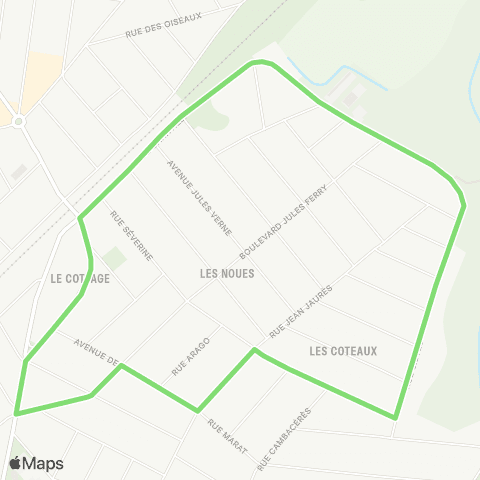 Île-de-France Mobilités Gare des Noues <> Gare des Noues map