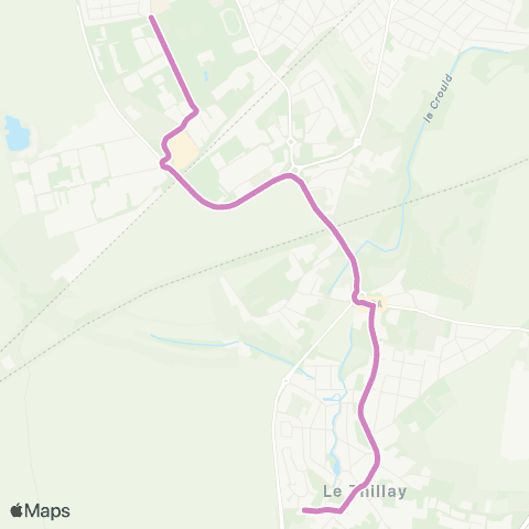 Île-de-France Mobilités Collège Montaigne <> Pont À l'Huile map