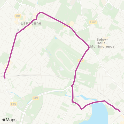 Île-de-France Mobilités Gare d'Enghien-les-Bains <> Gare d'Ermont Eaubonne map