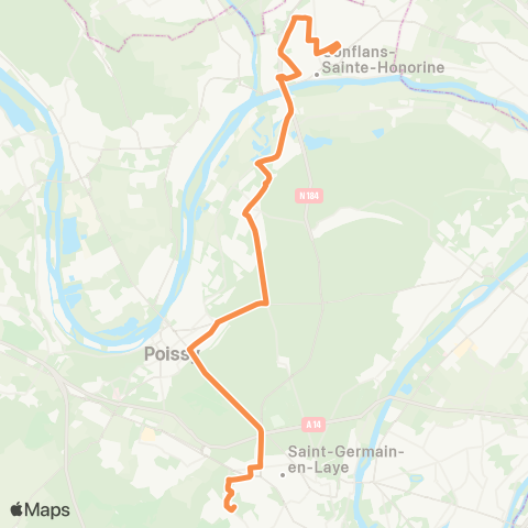 Île-de-France Mobilités Nicot / École Notre-Dame <> Pompiers map