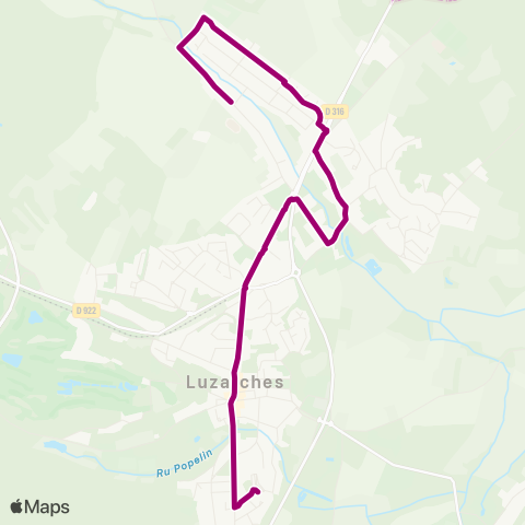 Île-de-France Mobilités Collège A. de Noailles / Lycée G. de Nerval <> Rue du Pont map