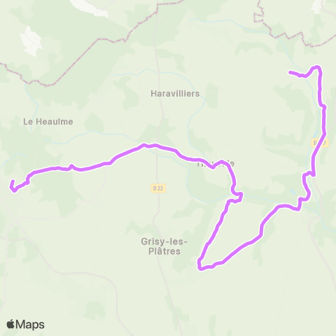Île-de-France Mobilités Myosotis <> Collège les Hautiers map