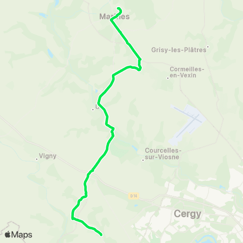 Île-de-France Mobilités Collège les Hautiers <> Église map