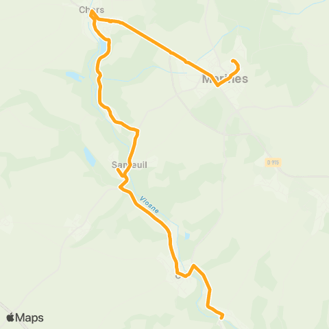 Île-de-France Mobilités Collège les Hautiers <> Transformateur map
