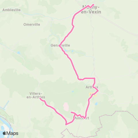 Île-de-France Mobilités Gare Routière <> La Feuge map