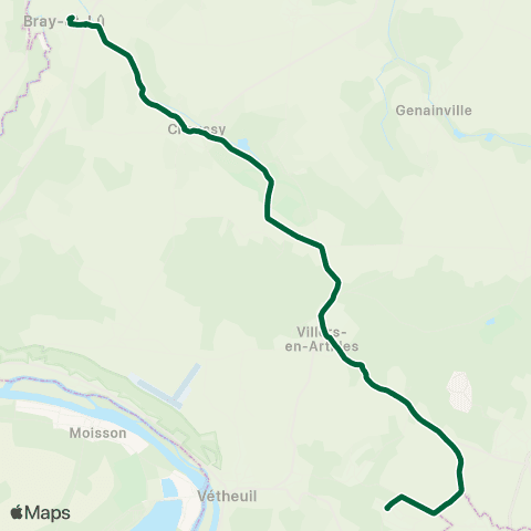 Île-de-France Mobilités Collège <> Breuil map