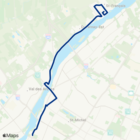 STL Saint-François – Métro Henri-Bourassa map